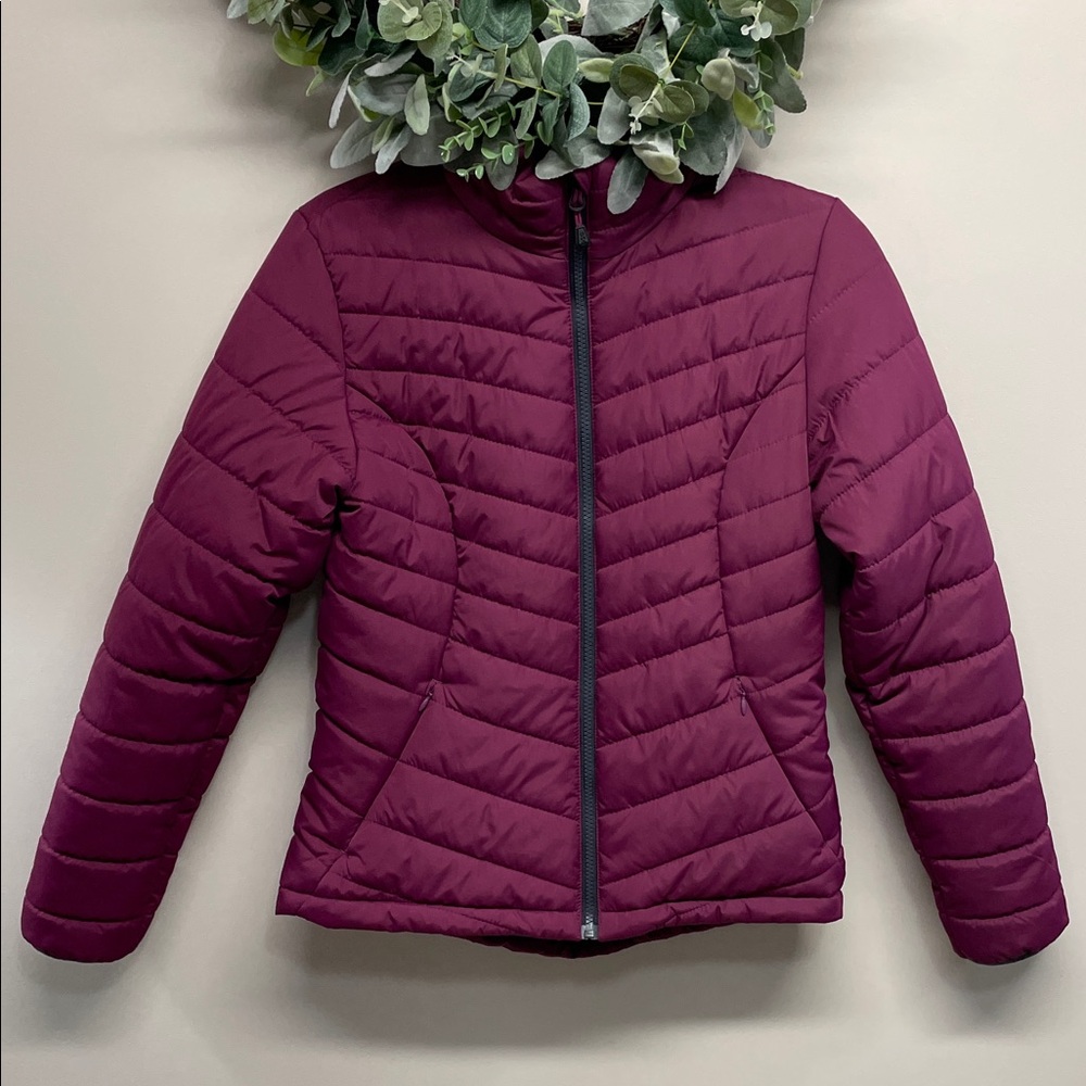 DSG Quilted Puffer Jacket Eggplant Size S